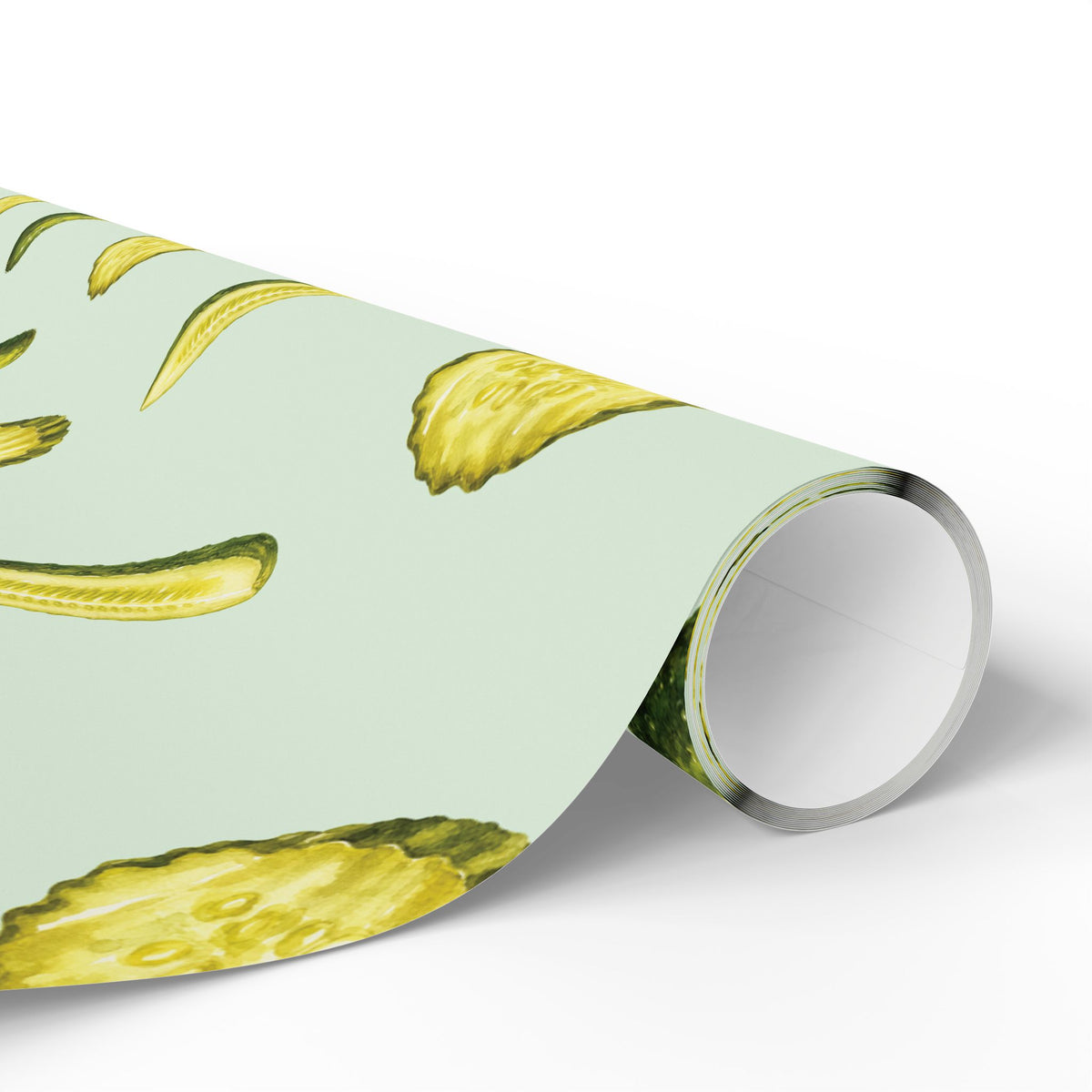 Large Pickle Wrapping Paper | Watercolor Dill Pickle Gift Wrap