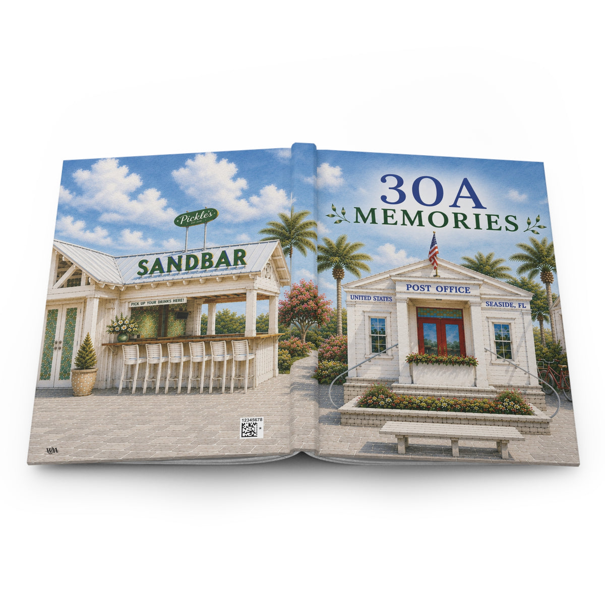 30A Memories Hardcover Journal | Florida Beach Vacation Keepsake