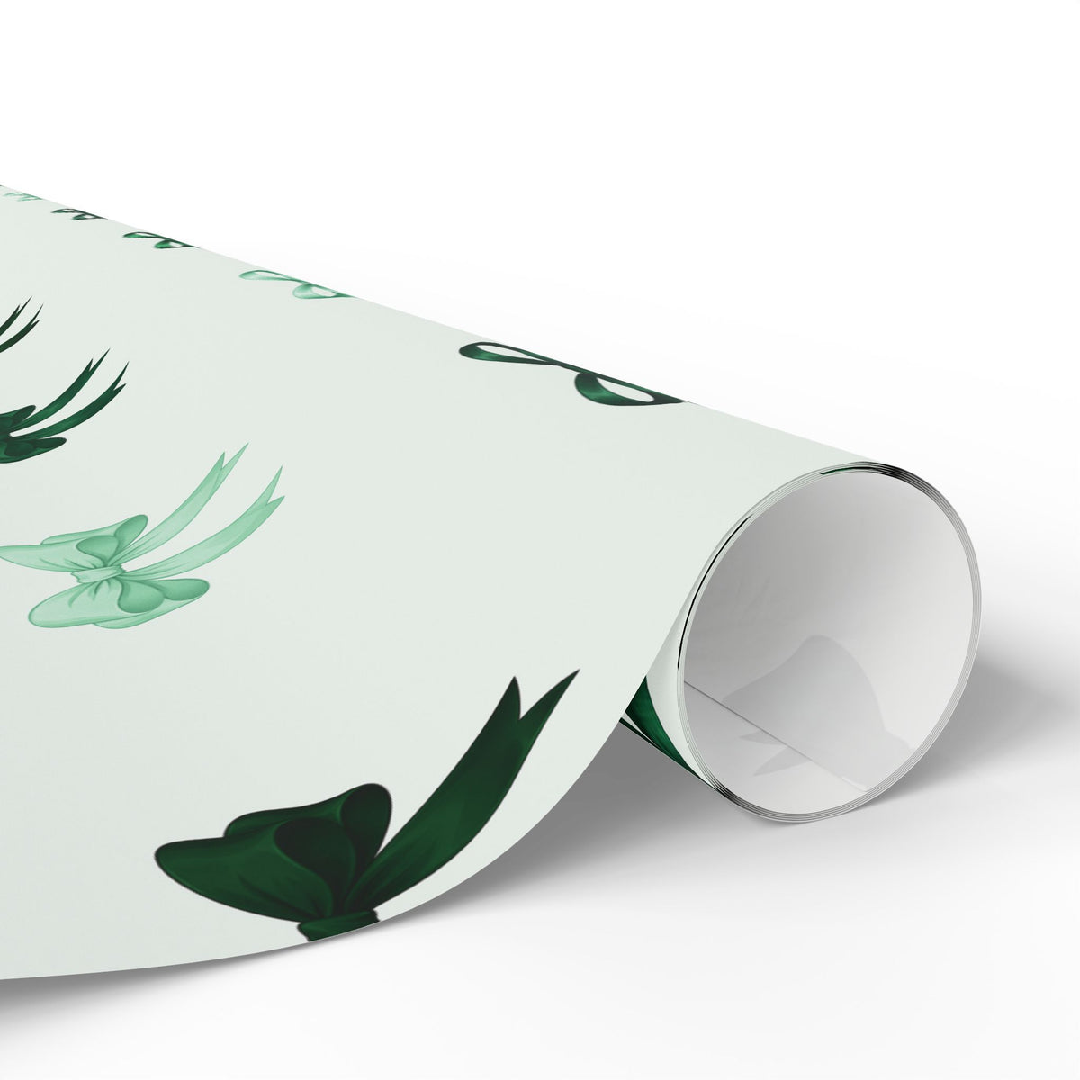 Green Bow Wrapping Paper | Forest & Sage Ribbon Gift Wrap