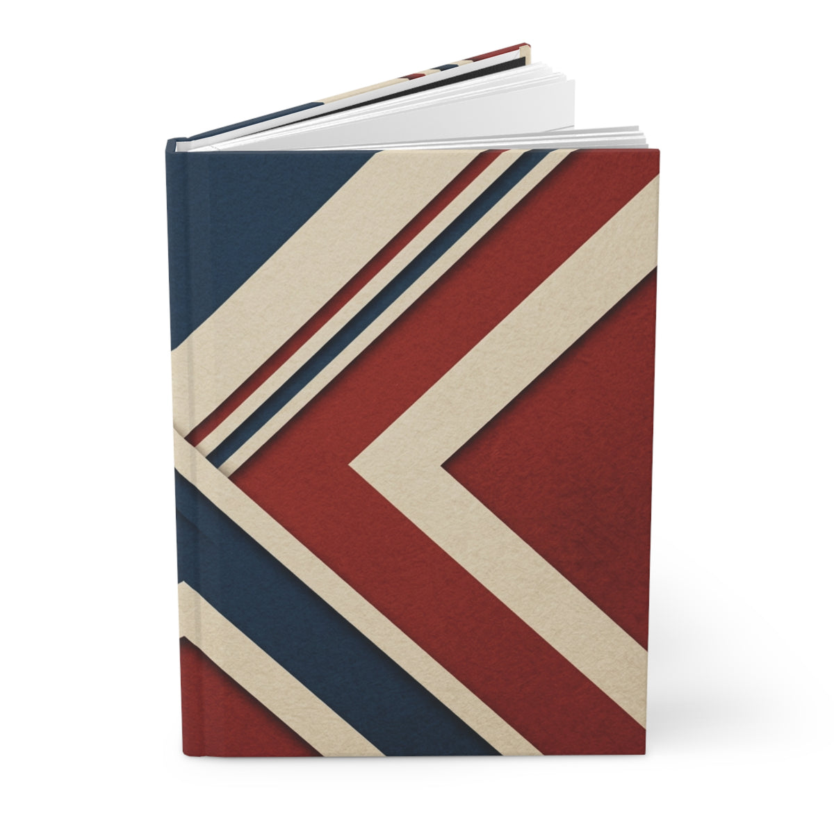 Retro Americana Triangle Hardcover Journal – Red, White & Blue