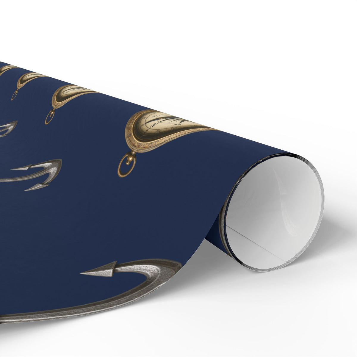 Navy Nautical Wrapping Paper | Anchors & Maritime Gift Wrap