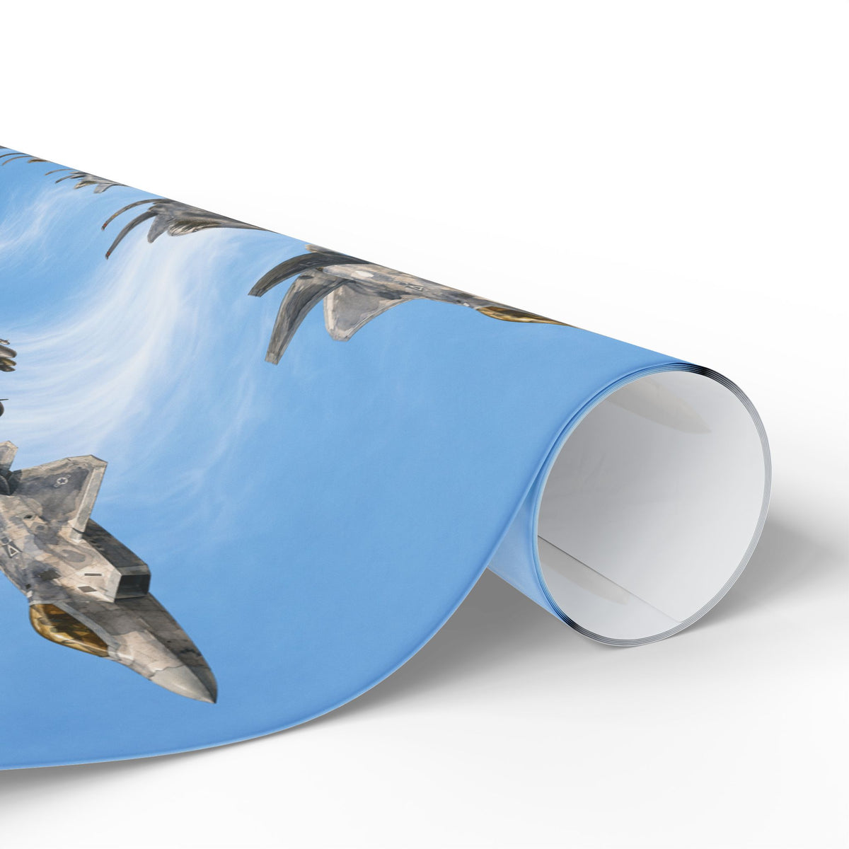 Military Jet Wrapping Paper | Fighter Aircraft & Bomber Aviation Gift Wrap