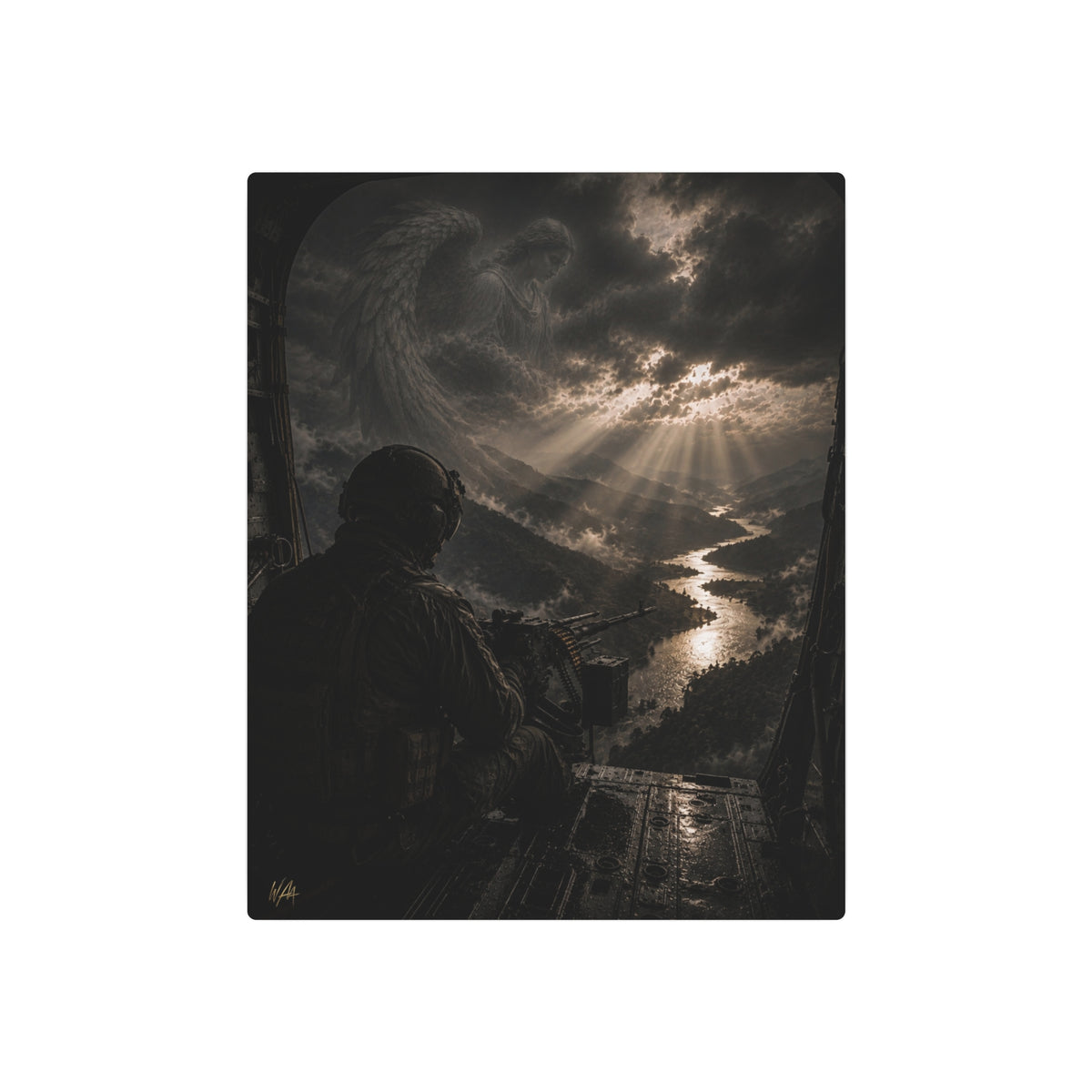 Into the Dark | Military-Inspired Metal Art | Aircrew Fine Art