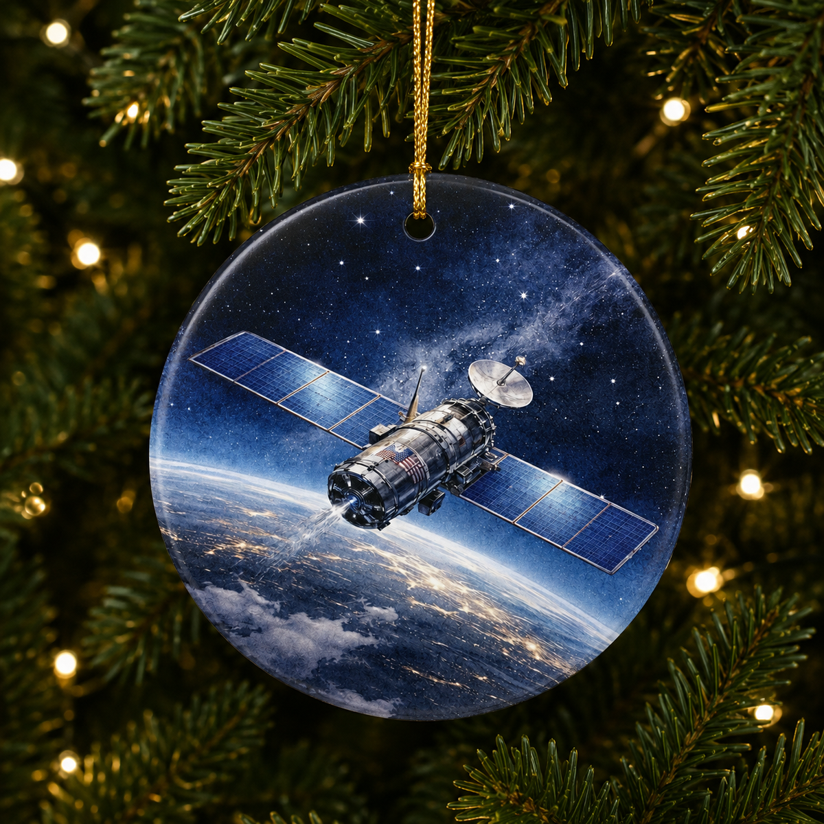 Military Satellite Ornament | Space Operations Christmas Gift