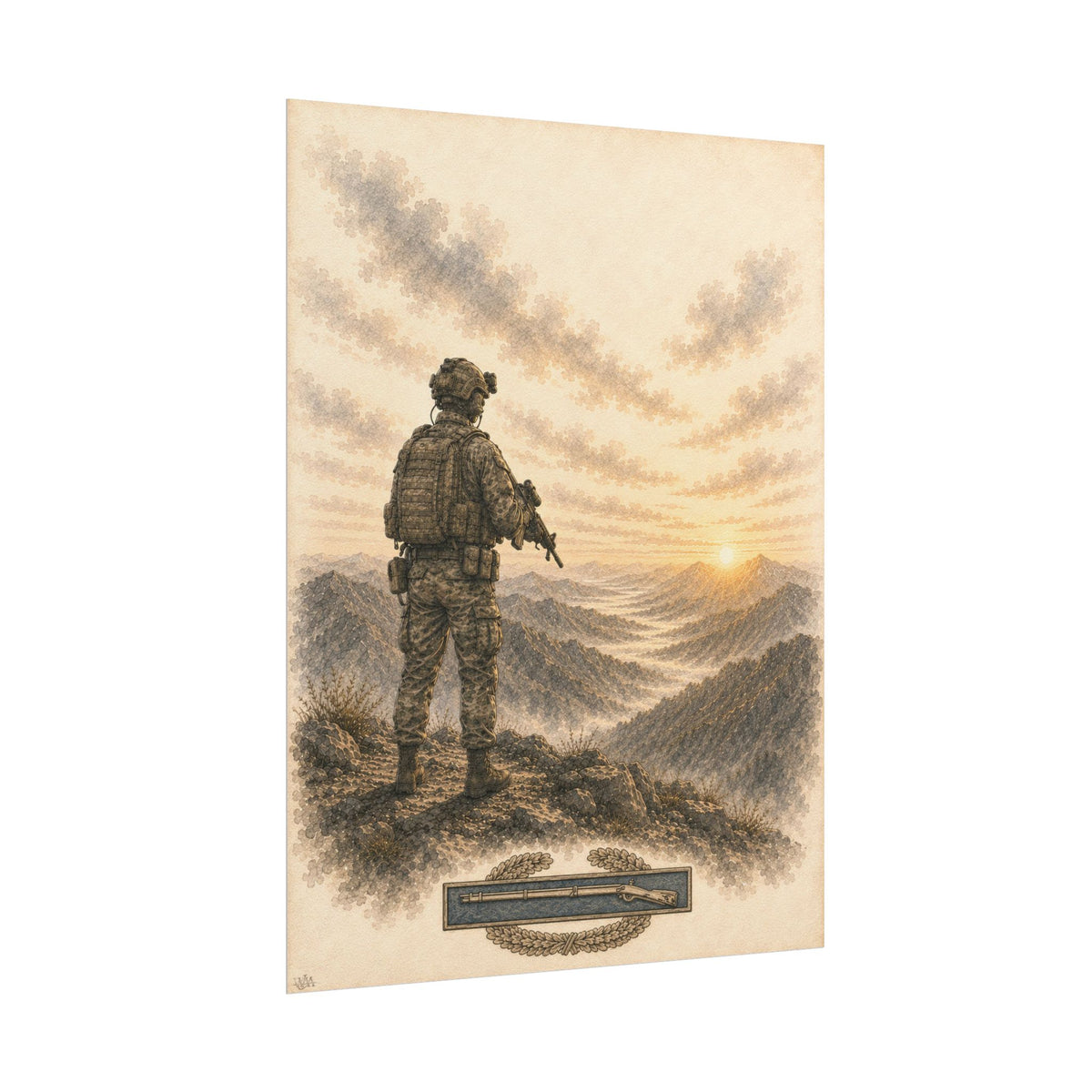 Infantry Soldier | Fine Art Print | Military Heritage Collection