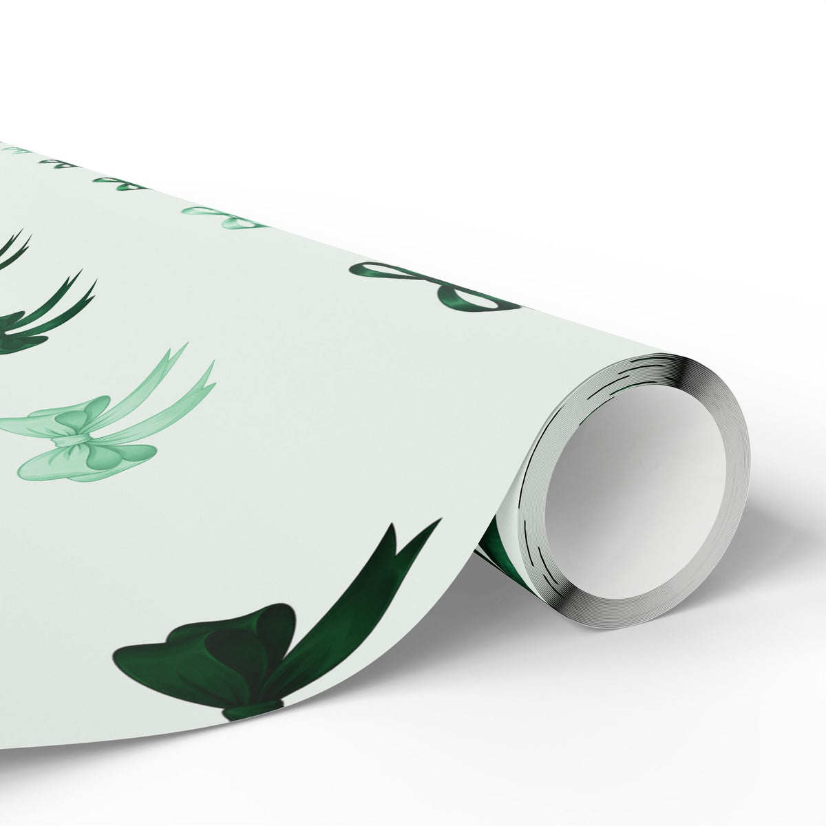 Green Bow Wrapping Paper | Forest & Sage Ribbon Gift Wrap
