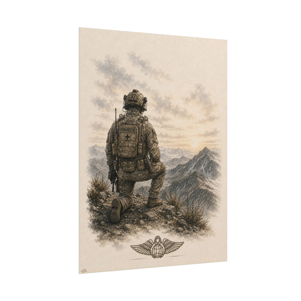 Pararescuemen | Rolled Fine Art Print | Military Heritage Collection