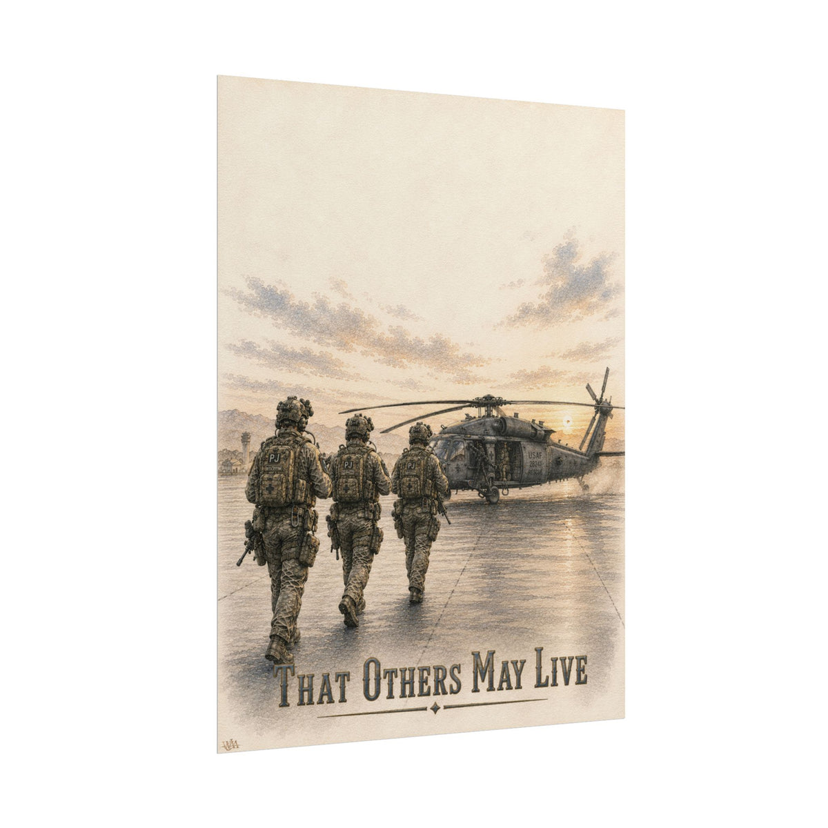 Pararescue Team | Rolled Fine Art Print | Military Heritage Collection