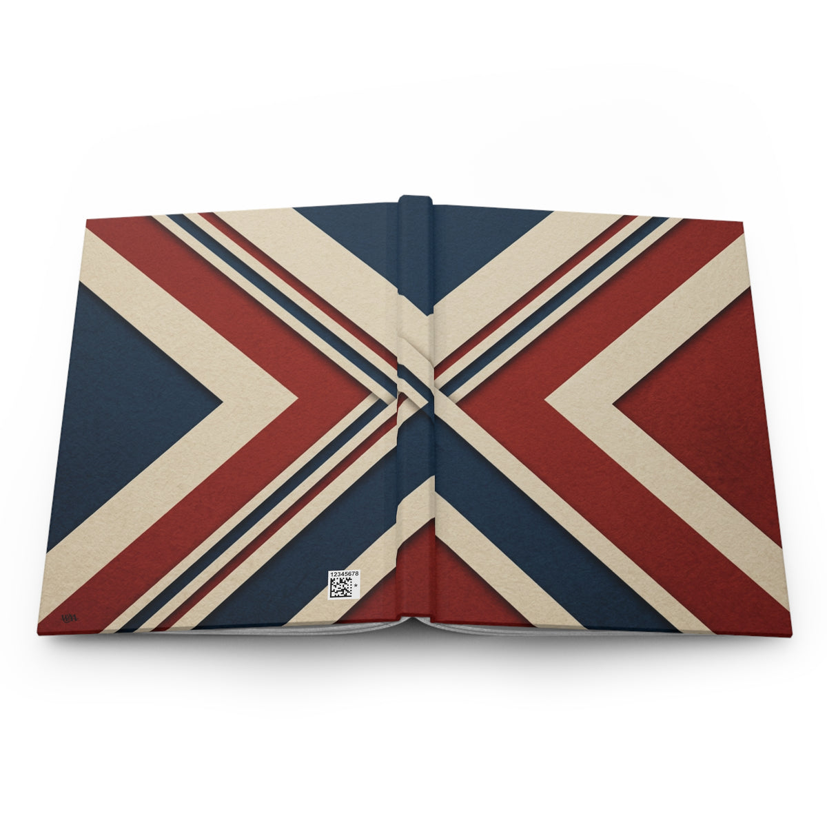 Retro Americana Triangle Hardcover Journal – Red, White & Blue