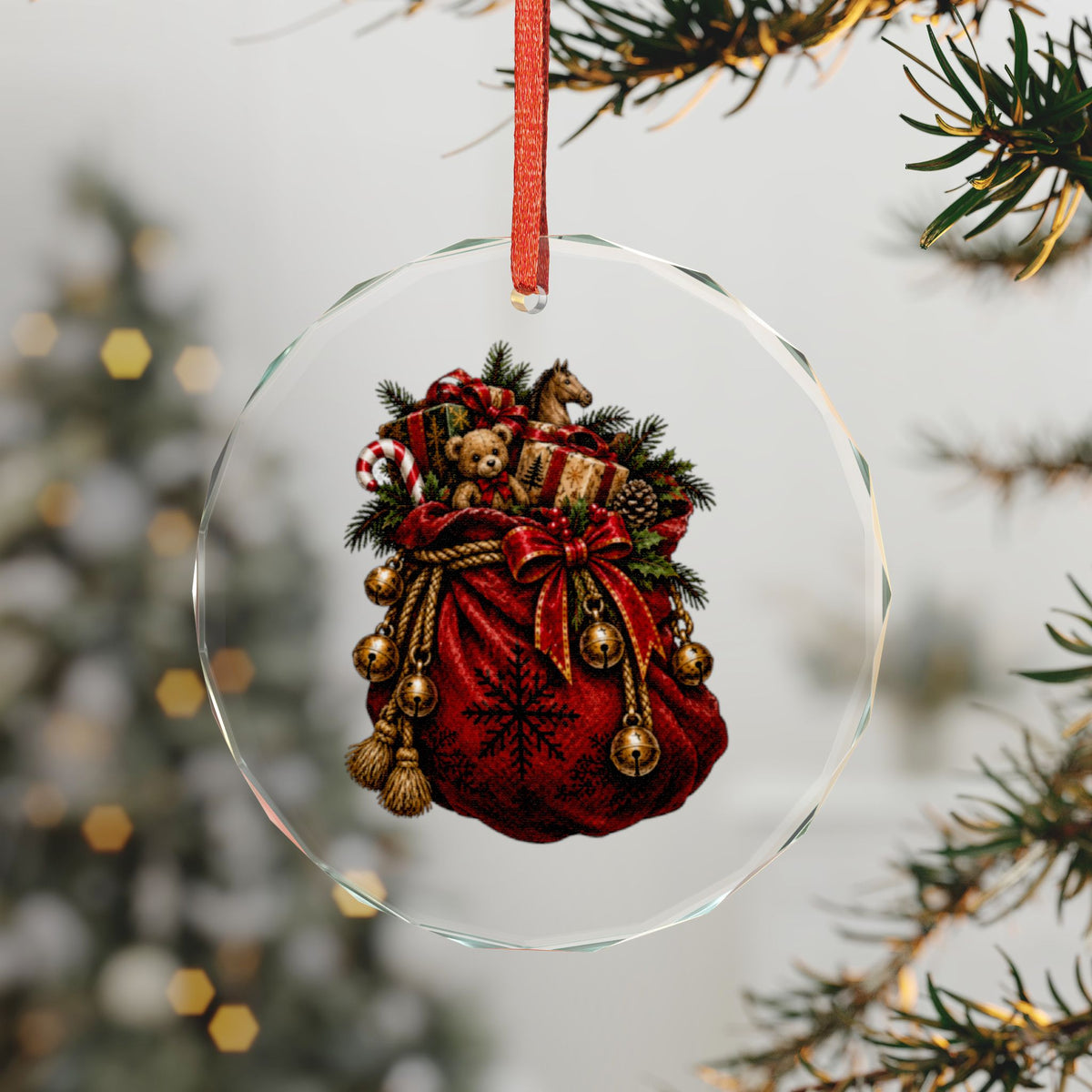 Krampus Sack of Gifts | Gothmas Gothic Glass Ornament