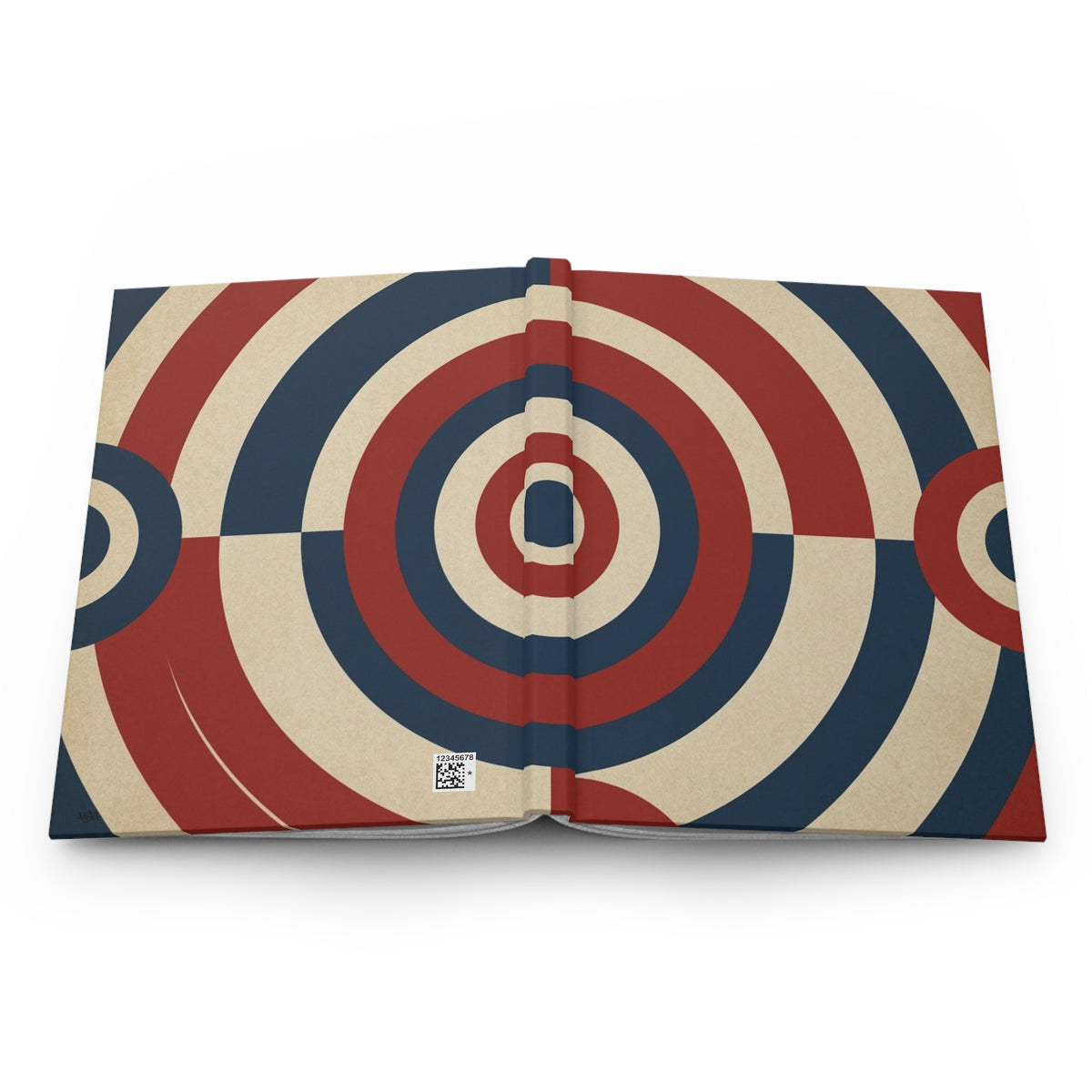 Retro Americana Circle Hardcover Journal – Red, White & Blue