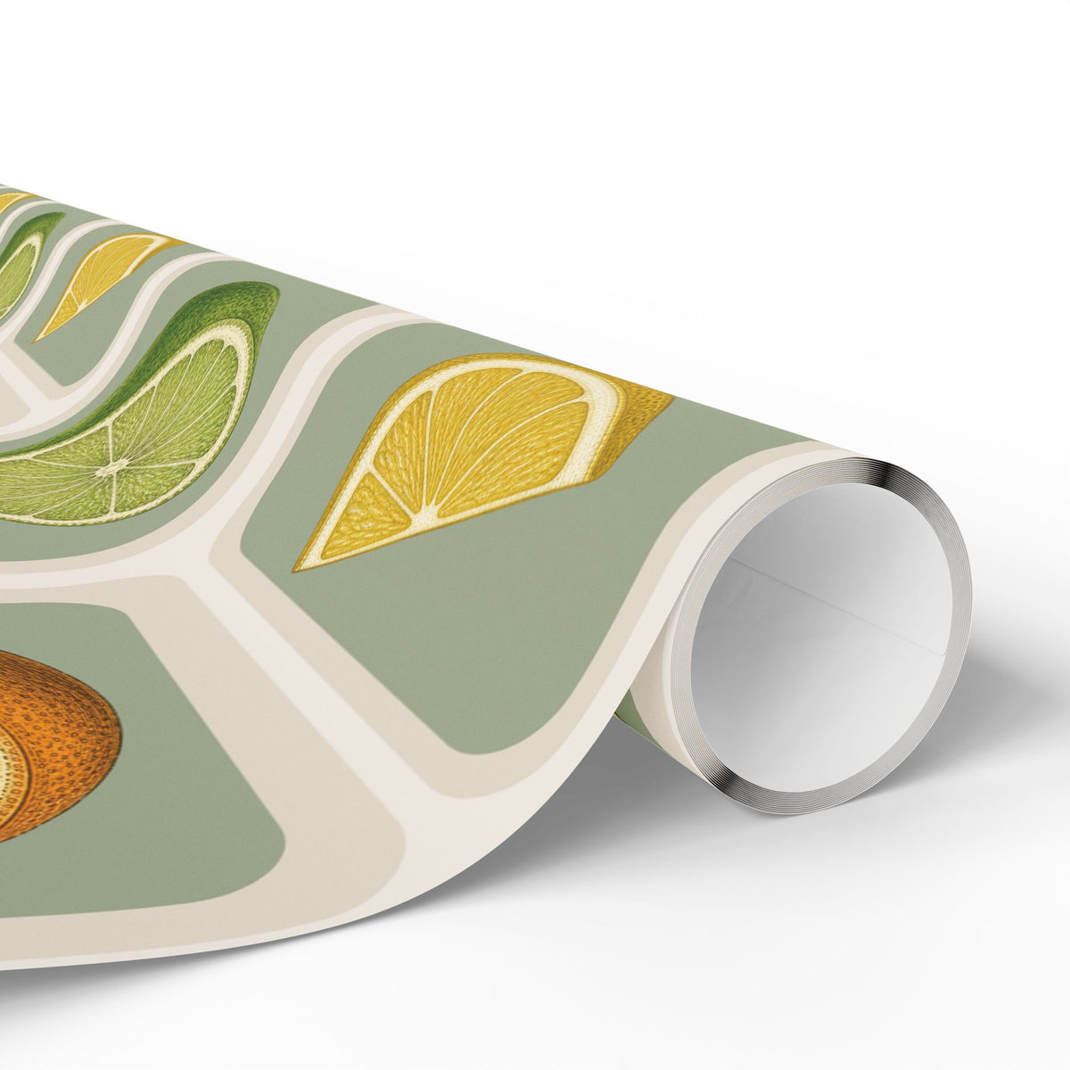 Vintage Citrus Wrapping Paper | Lemon, Lime & Orange Gift Wrap