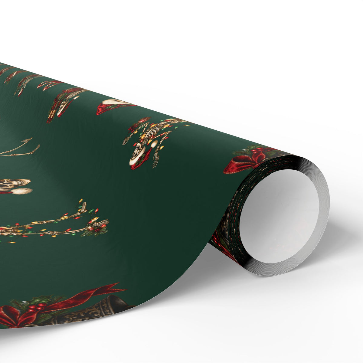 Skeleton Gothic Christmas Wrapping Paper | Gothmas Gift Wrap