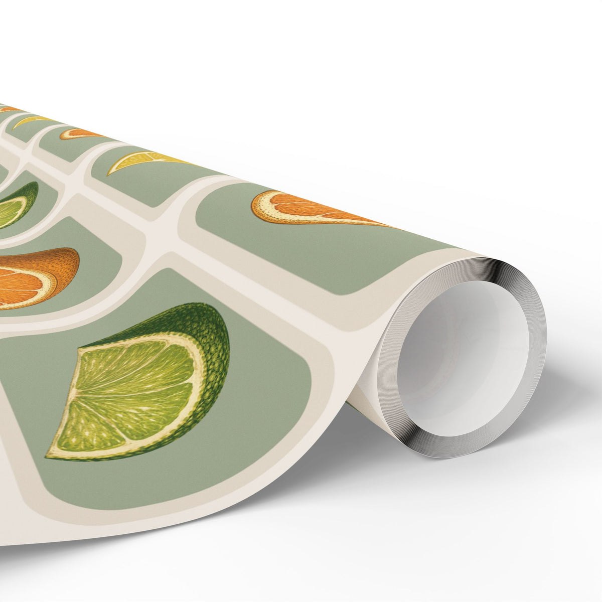 Vintage Citrus Wrapping Paper | Lemon, Lime & Orange Gift Wrap