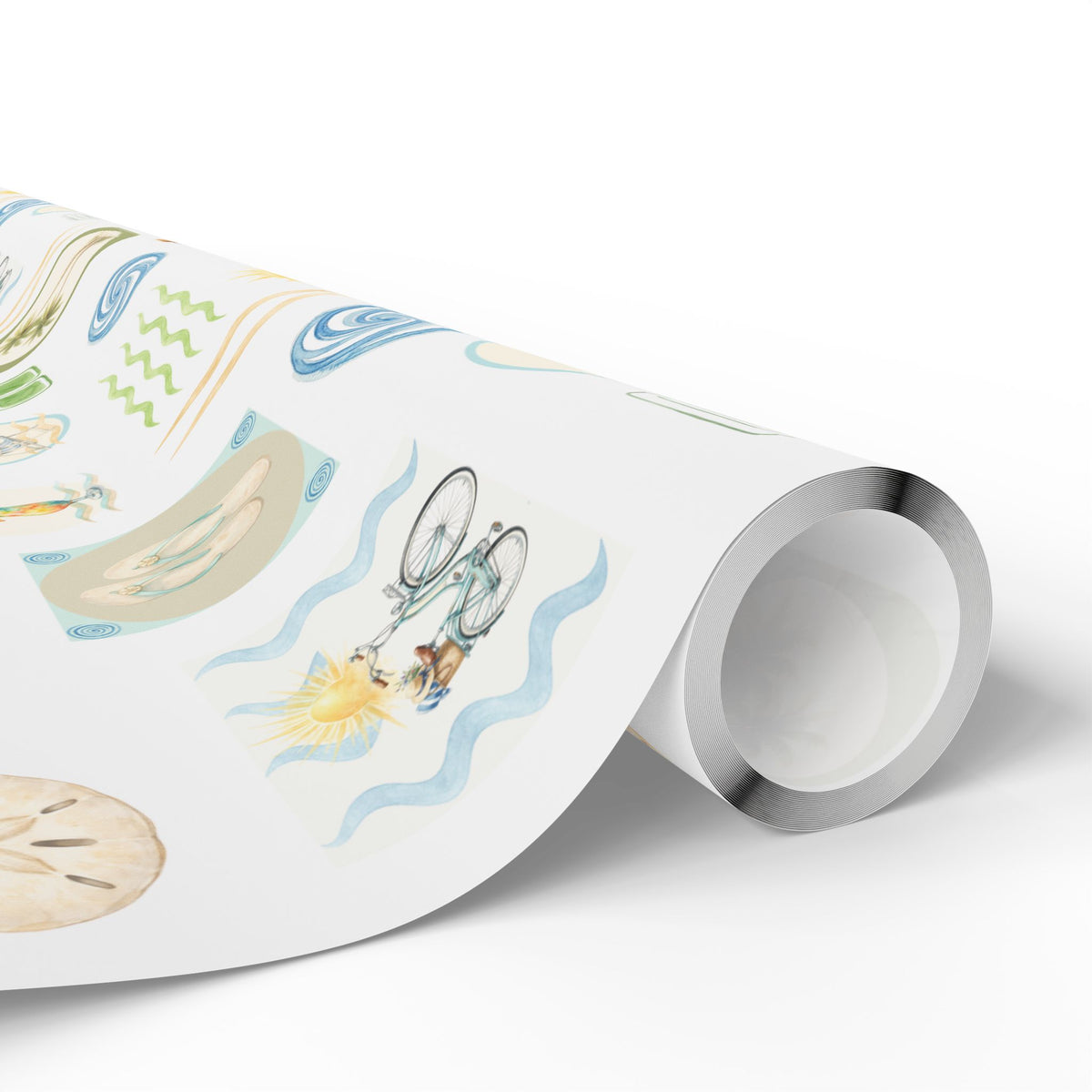 Coastal Beach Wrapping Paper | Summer & Seaside Gift Wrap