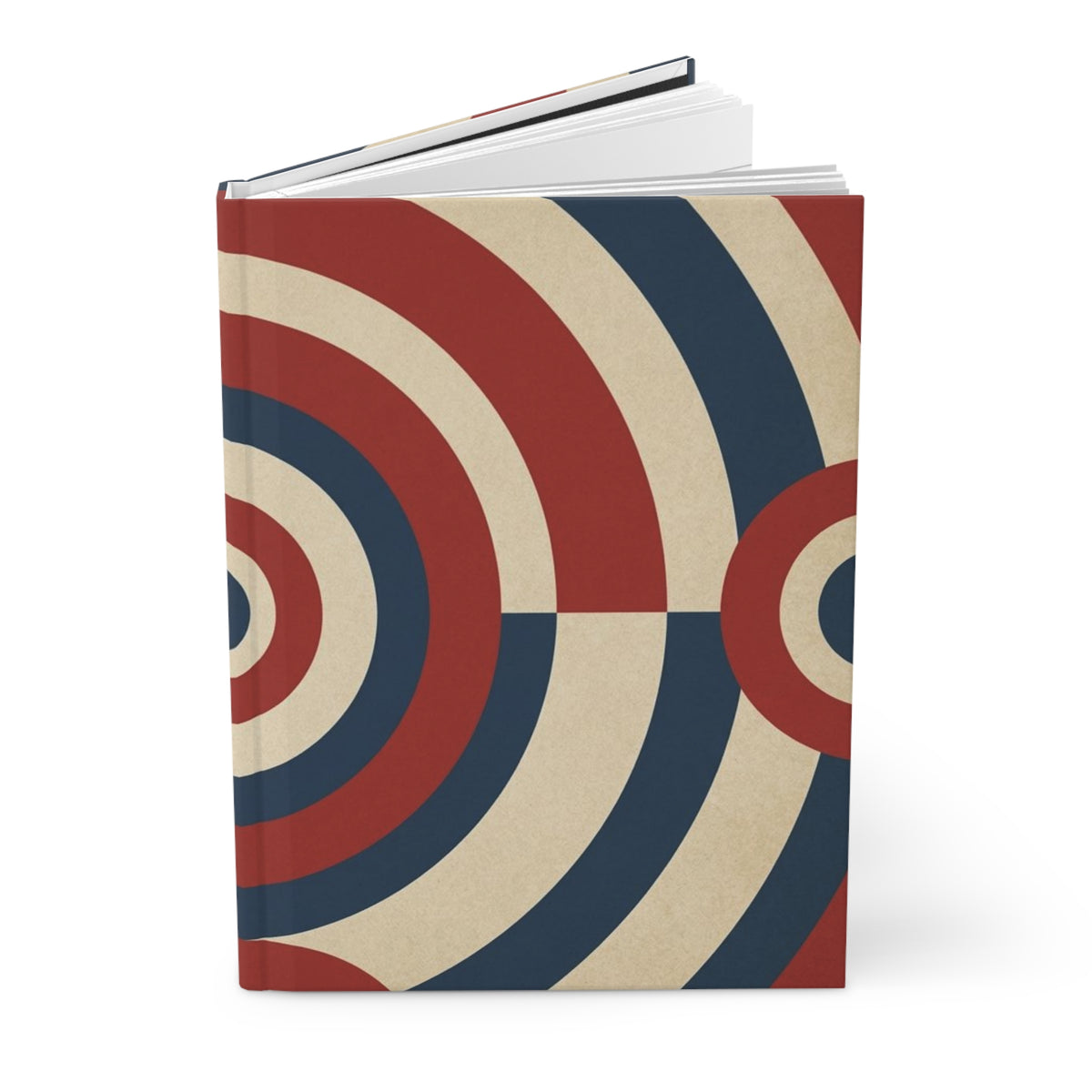 Retro Americana Circle Hardcover Journal – Red, White & Blue