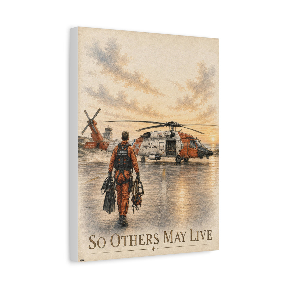 Maritime Rescue “So That Others May Live” | Fine Art Canvas Print