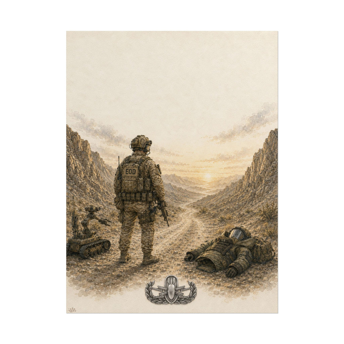 EOD Military Heritage Collection | Rolled Fine Art Print