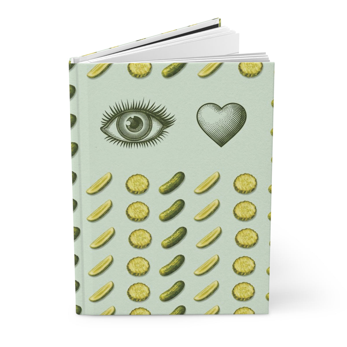 Pickle Lover Hardcover Journal | Dill Pickle Foodie Notebook & Gift