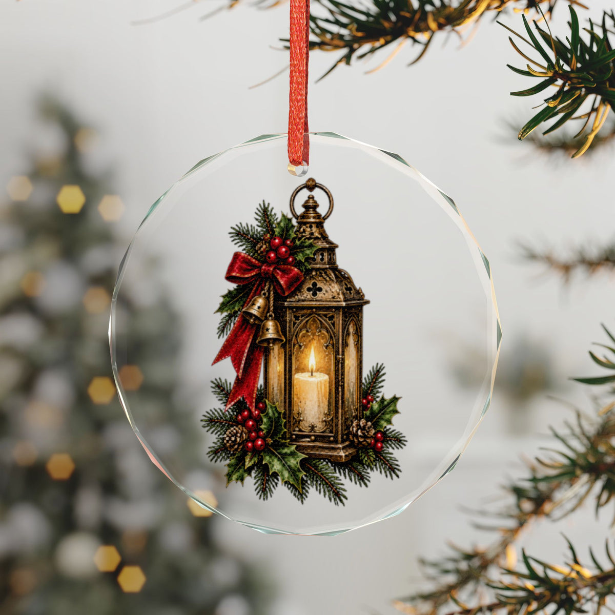 Gothmas Plague Doctor Lantern | Gothic Christmas Glass Ornament
