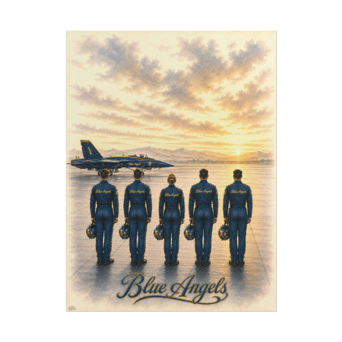 Blue Angels | Rolled Fine Art Print | Military Heritage Collection