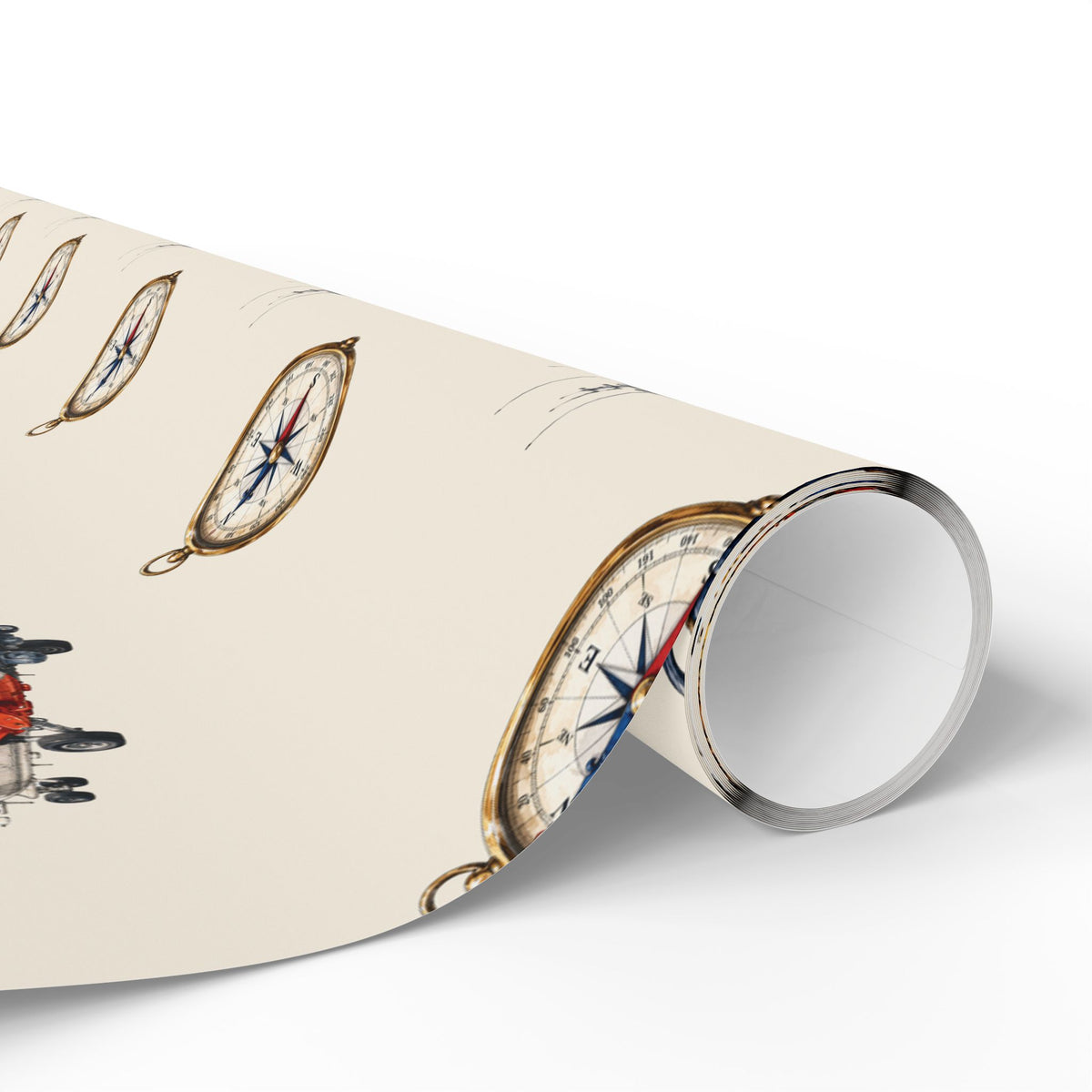 Maritime Aircraft & Cutters Watercolor Wrapping Paper | Nautical Gift Wrap