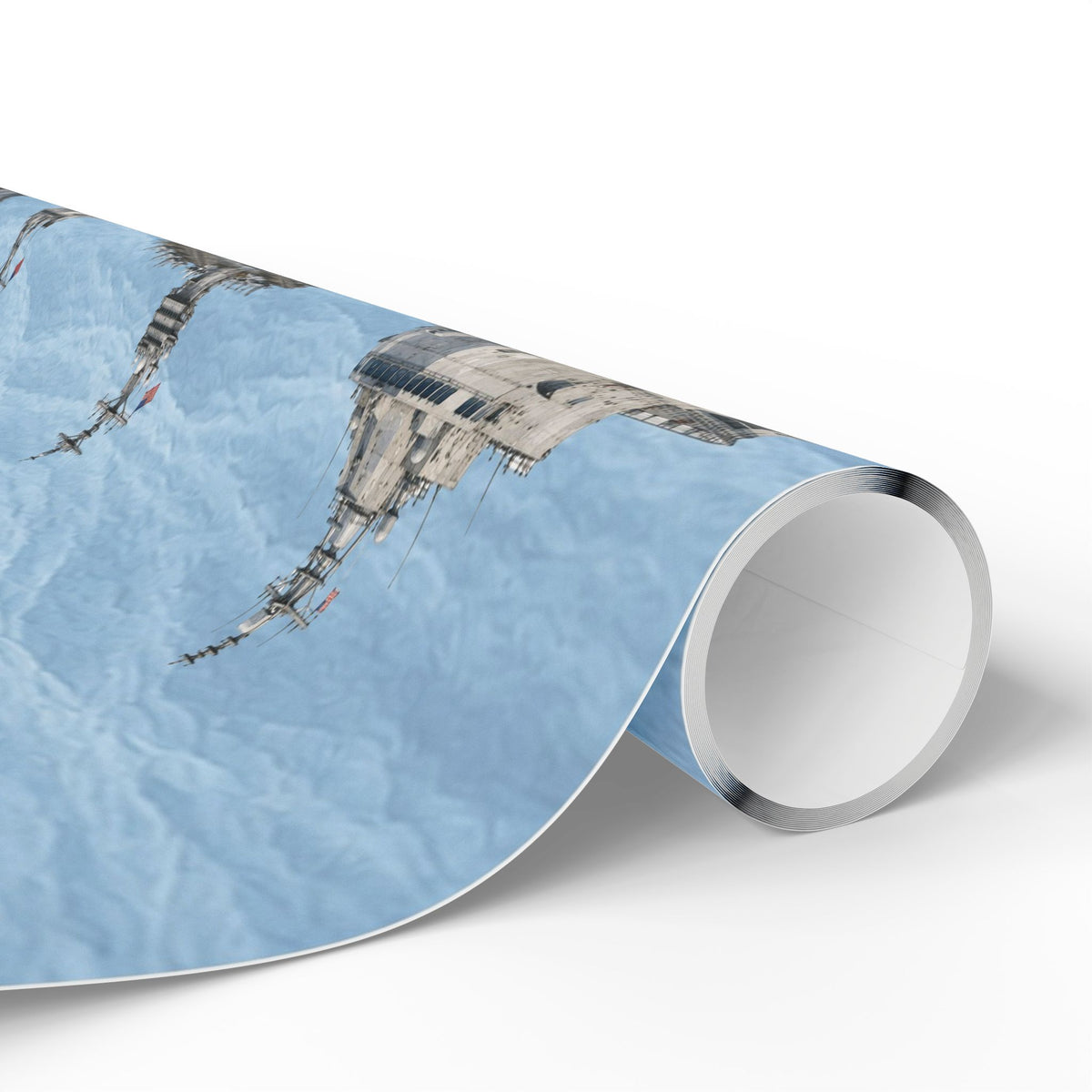 Naval Fleet Wrapping Paper | Watercolor Warship & Submarine Gift Wrap