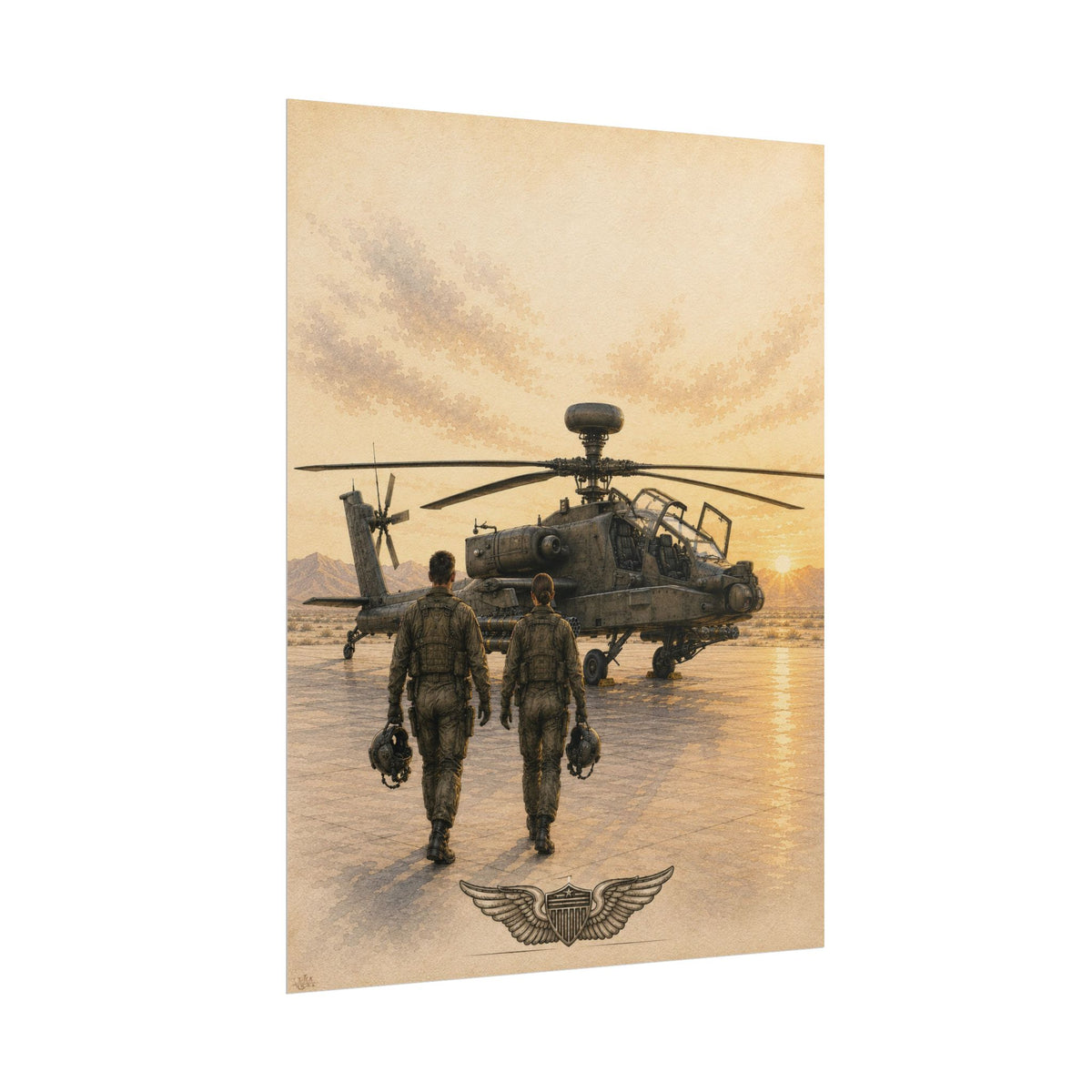 Apache Flight Crew “Ready to Fly” | Military Fine Art Print