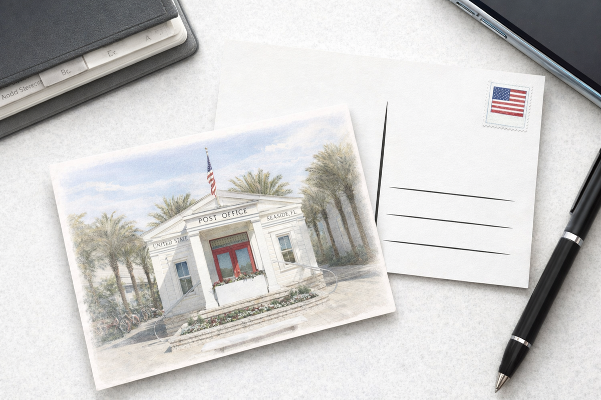 Seaside Post Office – 30A Coastal Postcard Set | 10-Pack