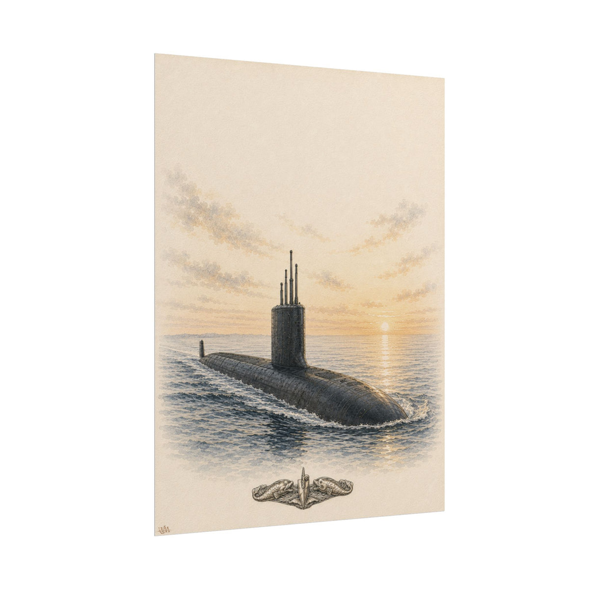 Virginia-Class Submarine | Fine Art Print | Military Heritage