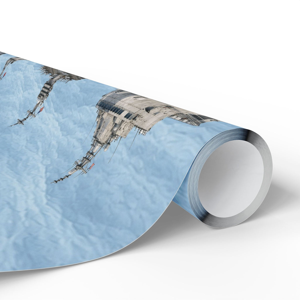 Naval Fleet Wrapping Paper | Watercolor Warship & Submarine Gift Wrap