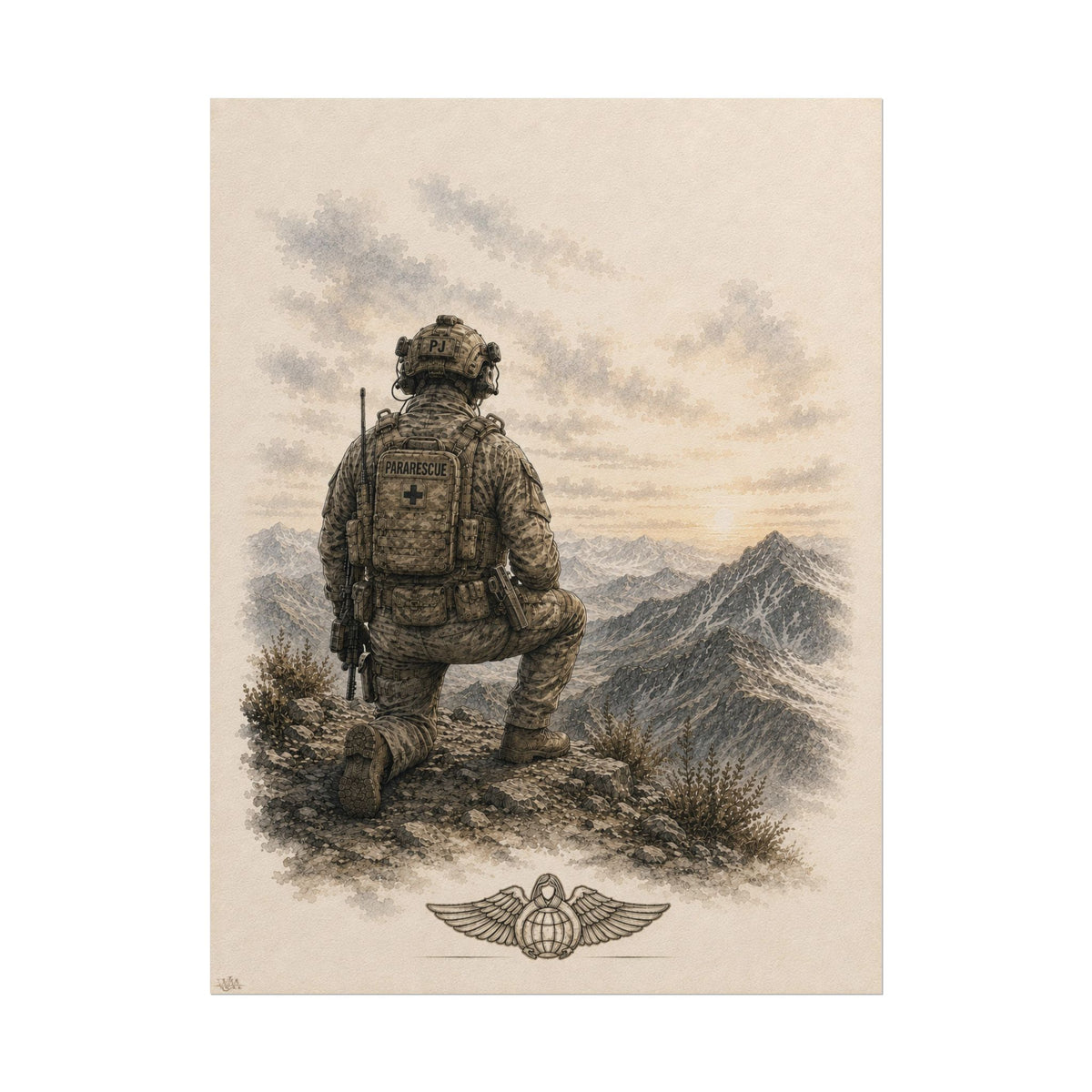 Pararescuemen | Rolled Fine Art Print | Military Heritage Collection