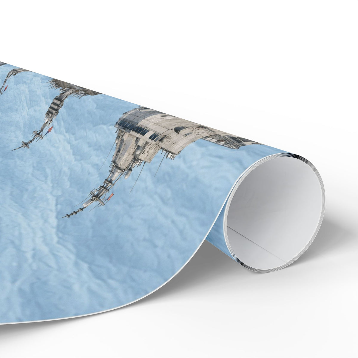 Naval Fleet Wrapping Paper | Watercolor Warship & Submarine Gift Wrap