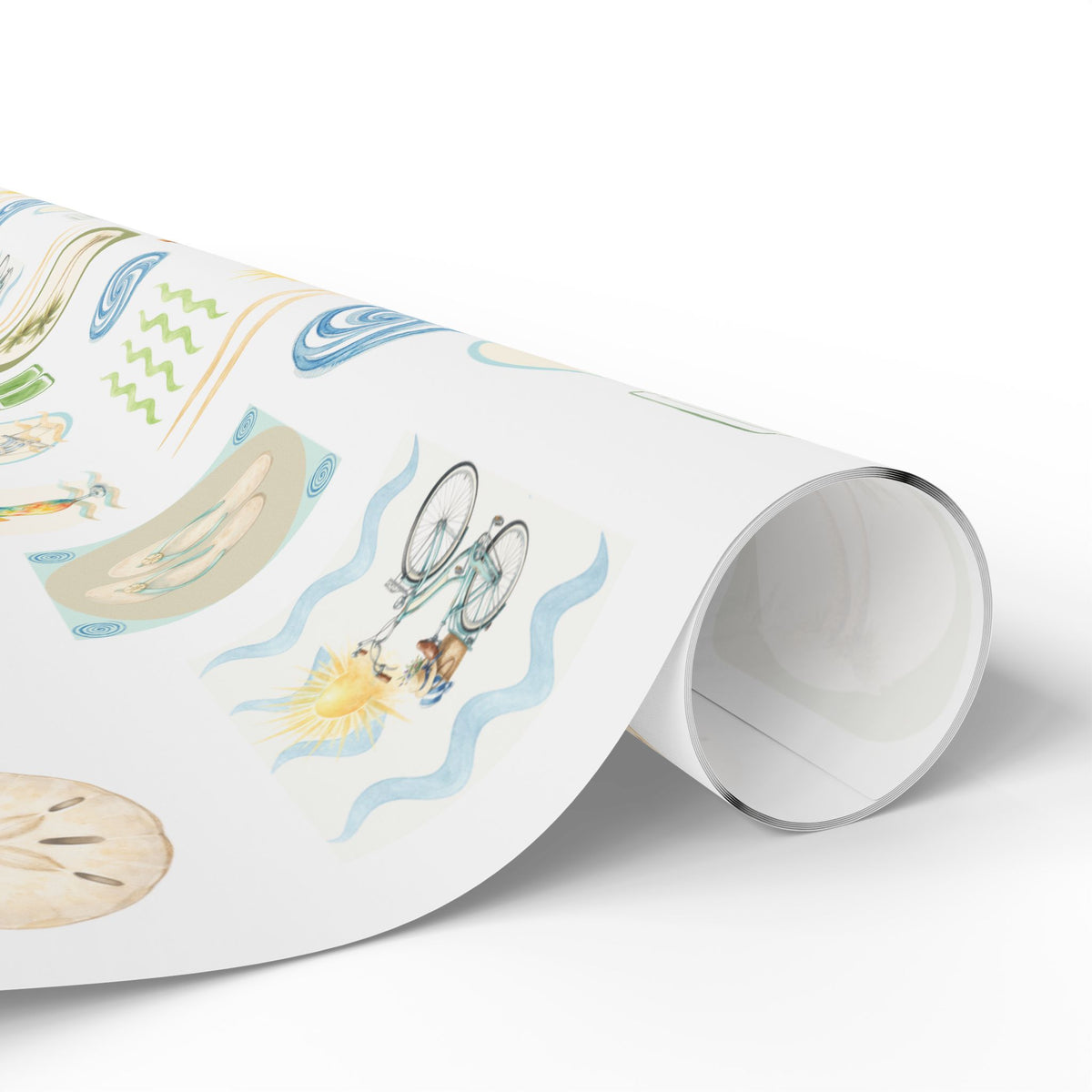 Coastal Beach Wrapping Paper | Summer & Seaside Gift Wrap