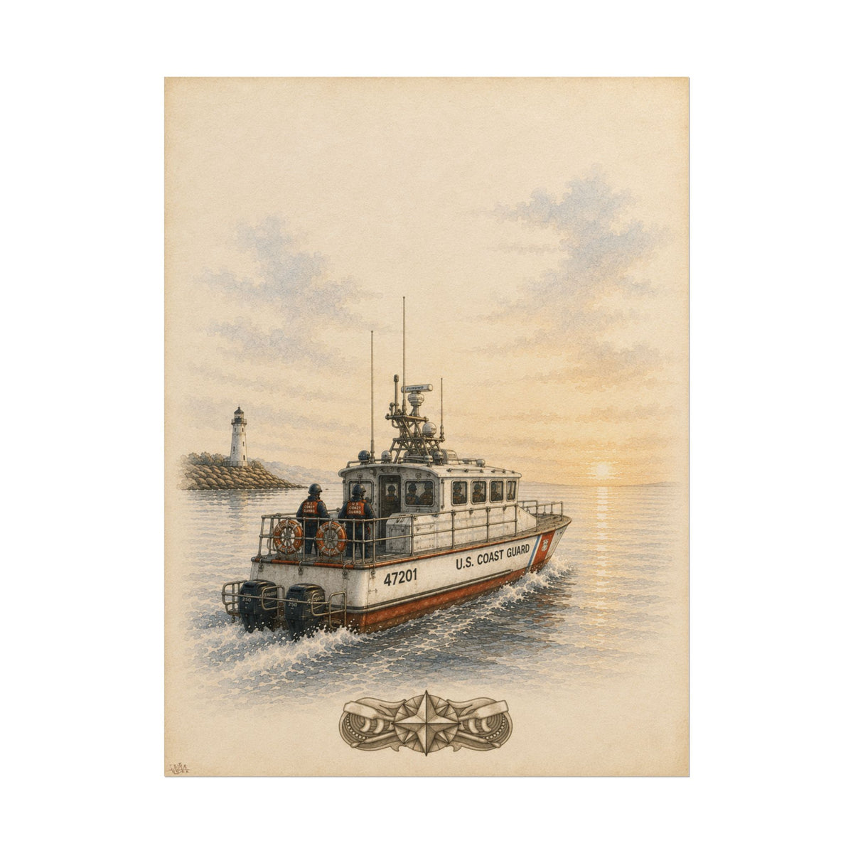 Motor Lifeboat “Coastal Watch” | Maritime Fine Art Print