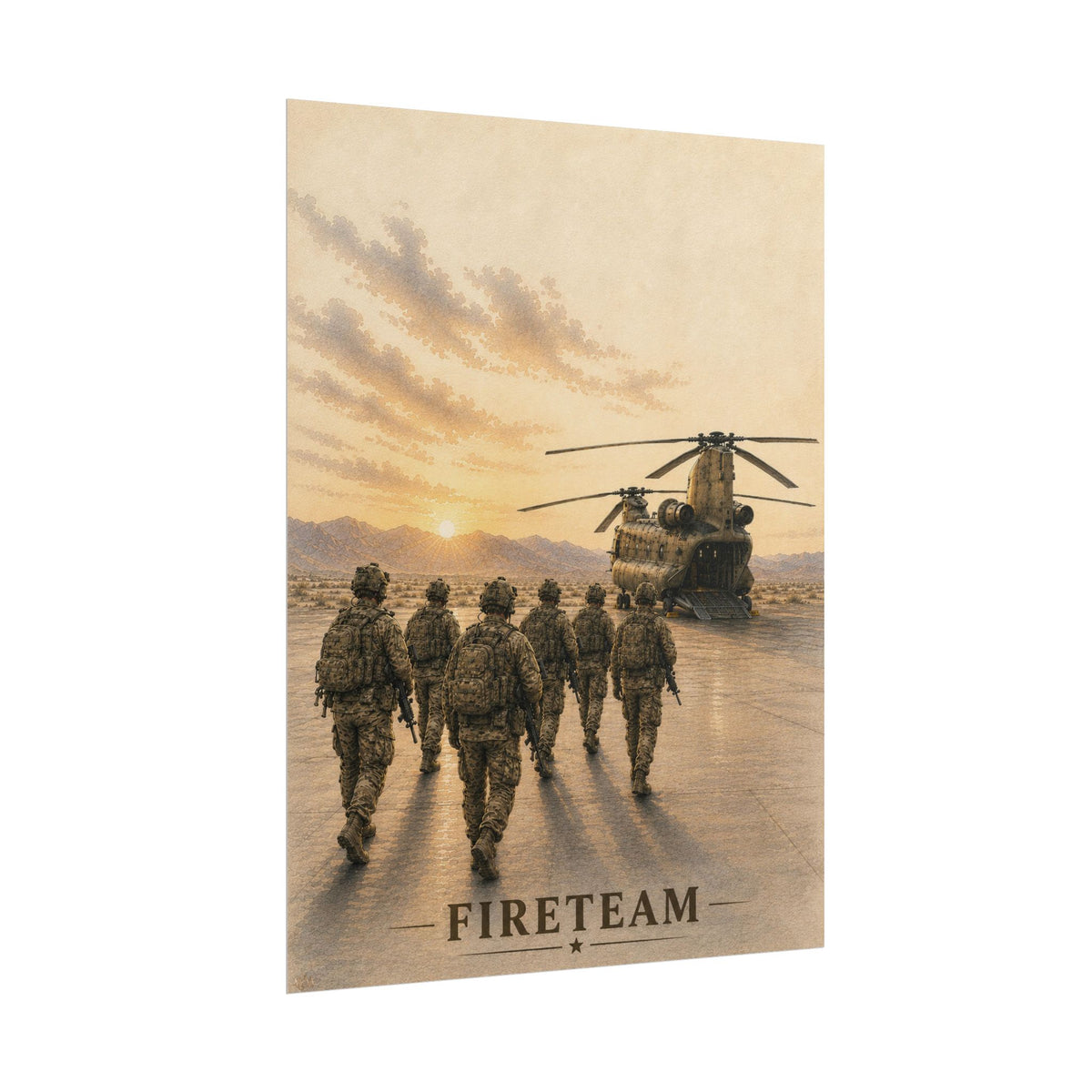 Fire Team “Mission Ready” | Military Fine Art Print