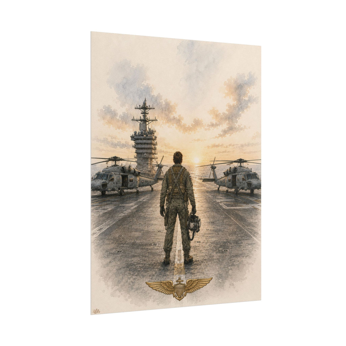 Search & Rescue Pilot “Flight Deck” | Rolled Fine Art Print