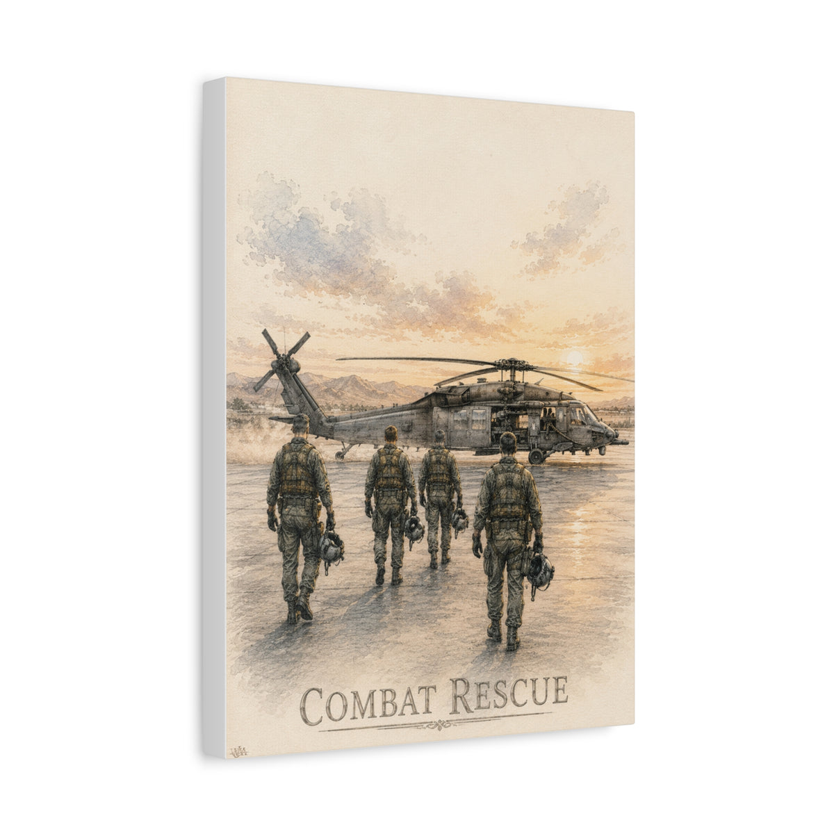 Combat Rescue | Fine Art Canvas Print | Military Heritage Collection