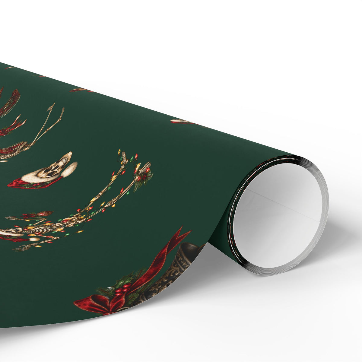 Skeleton Gothic Christmas Wrapping Paper | Gothmas Gift Wrap