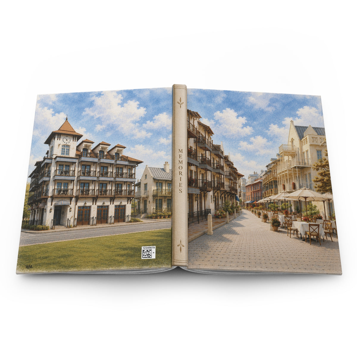 Rosemary Beach, Florida Hardcover Journal | 30A Vacation & Travel Notebook