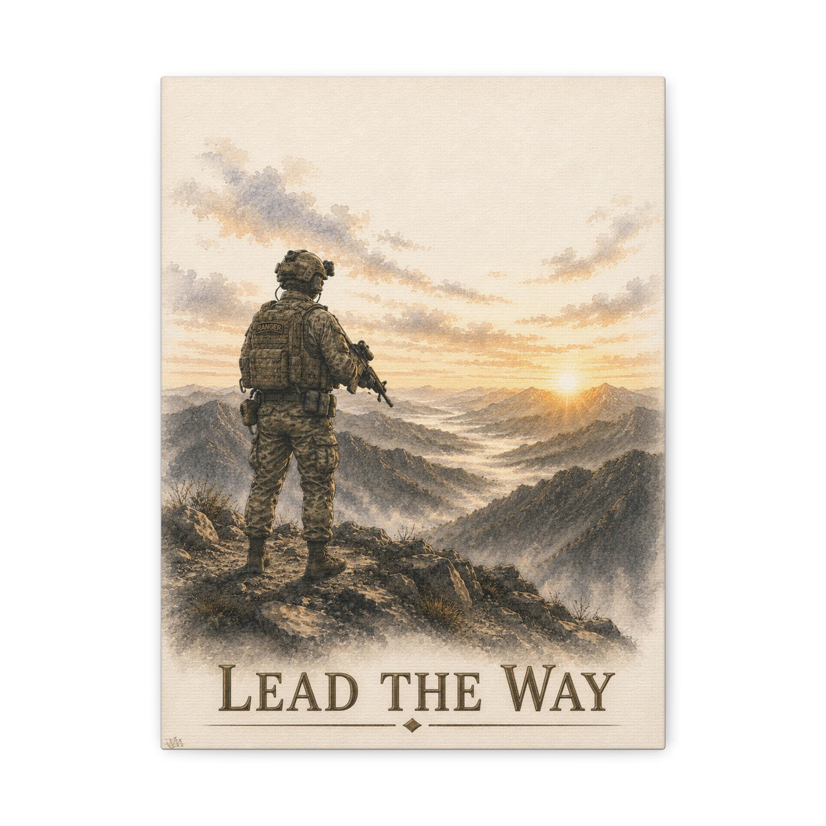 “Lead the Way” | Fine Art Canvas Print | Military Heritage Collection