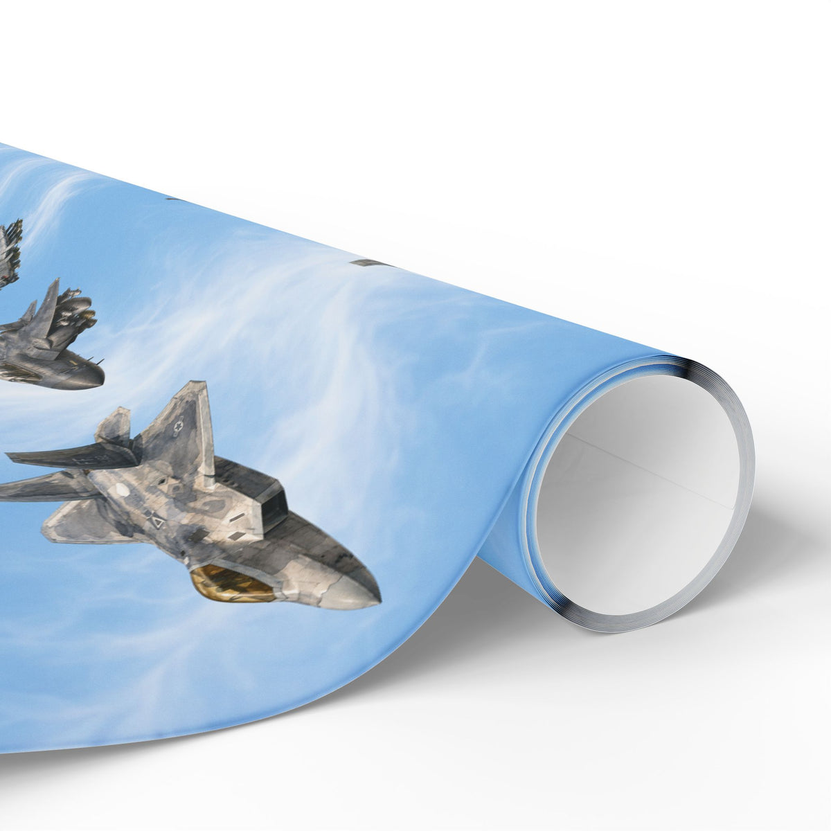 Military Jet Wrapping Paper | Fighter Aircraft & Bomber Aviation Gift Wrap