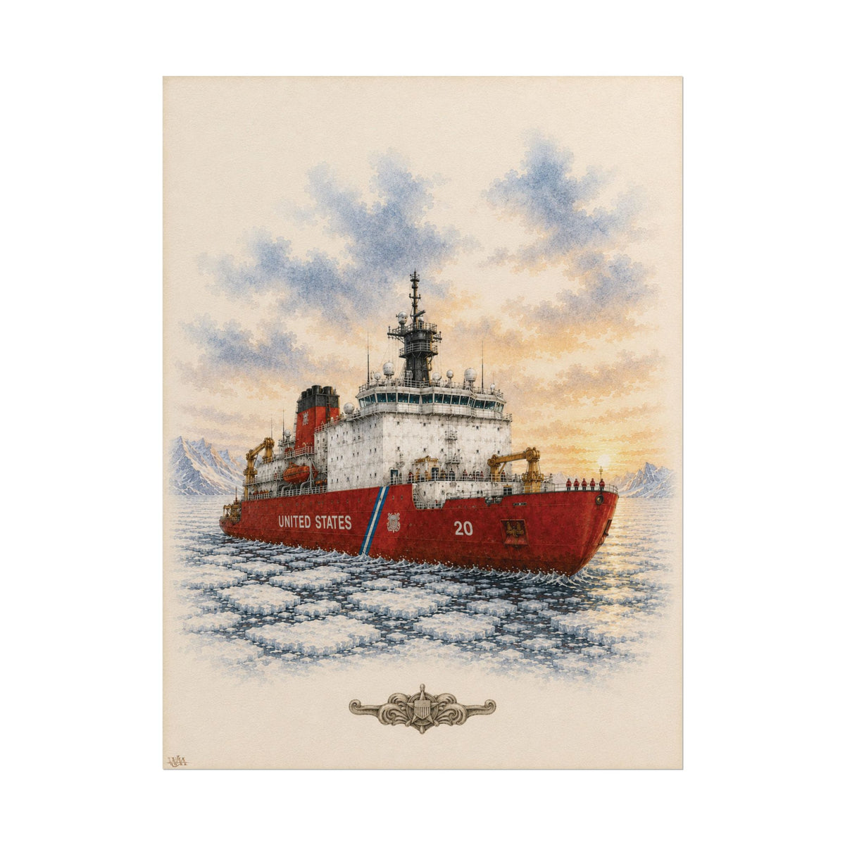 Polar Icebreaker | Rolled Fine Art Print | Military Heritage Collection