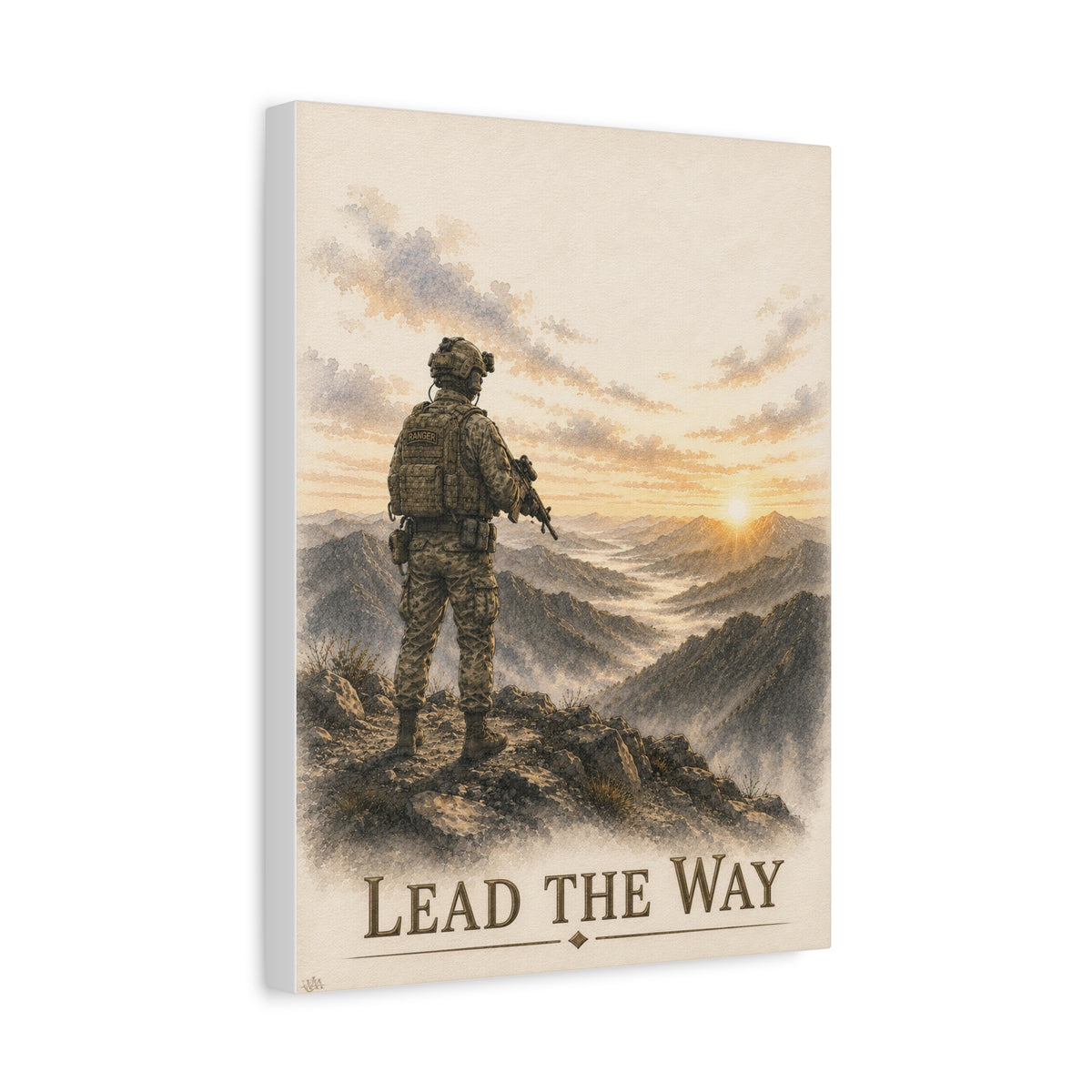 “Lead the Way” | Fine Art Canvas Print | Military Heritage Collection