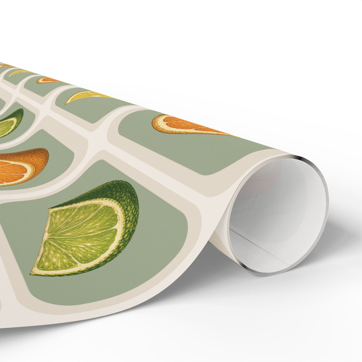 Vintage Citrus Wrapping Paper | Lemon, Lime & Orange Gift Wrap