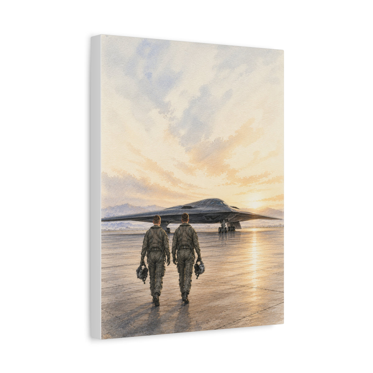 B-2 Spirit at Sunset — Stealth Aviation in Fine Art