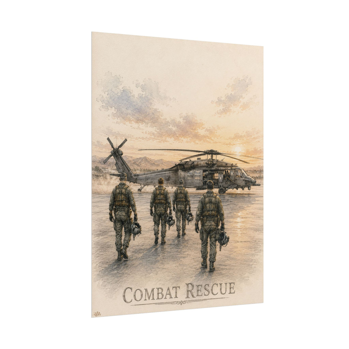 Combat Rescue Aircrew | Fine Art Print | Military Heritage