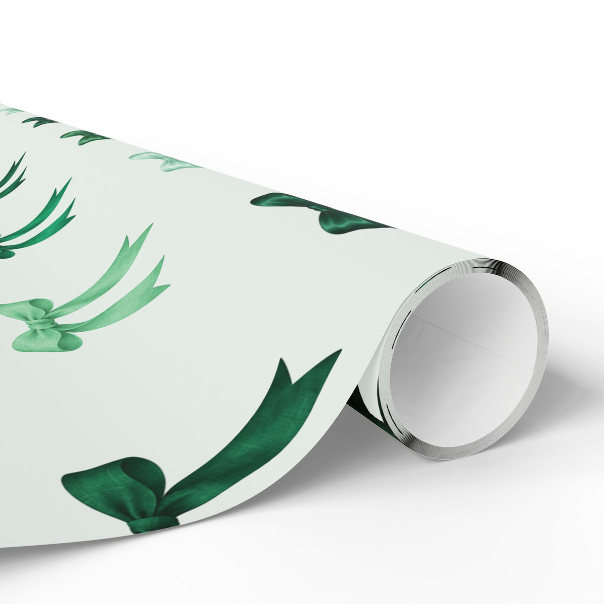 Green Bow Wrapping Paper | Forest & Sage Ribbon Gift Wrap