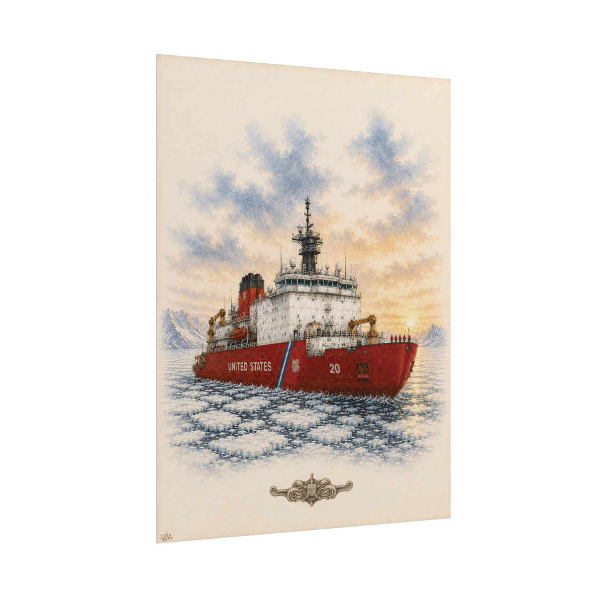 Polar Icebreaker | Rolled Fine Art Print | Military Heritage Collection