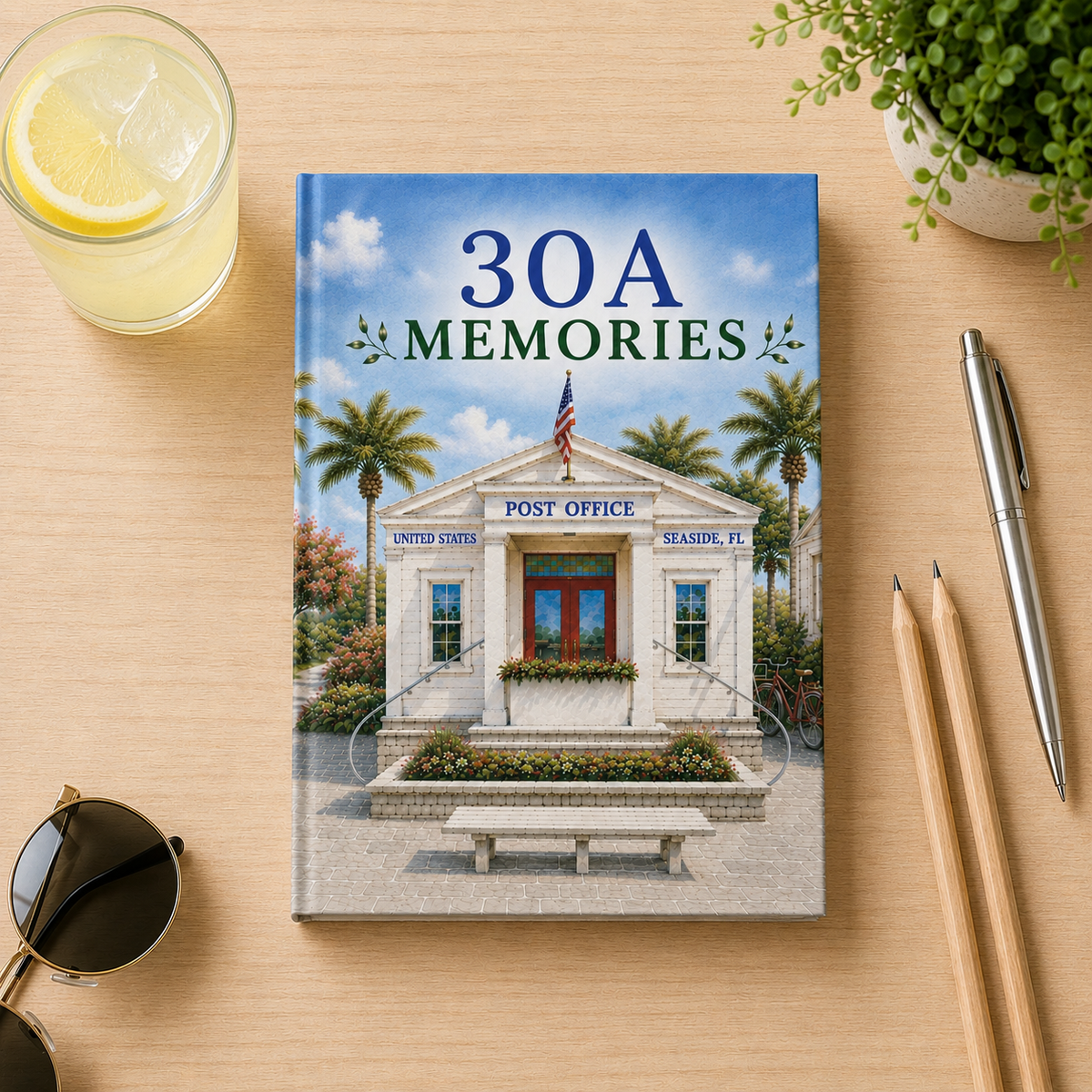 30A Memories Hardcover Journal | Florida Beach Vacation Keepsake
